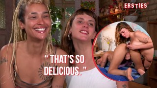 Ersties – Becky and Rink from South America lick their shaved pussies